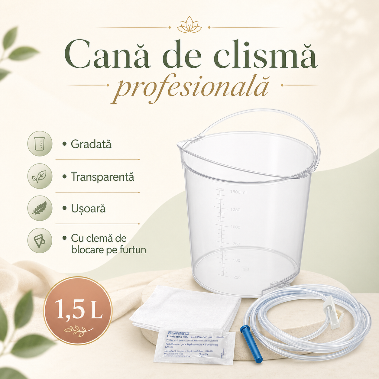irigator cana gradata transparenta de clisma irigator cana gradata transparenta de clisma